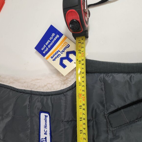 Vintage Marks Work Wearhouse Puffer Sherpa Vest Mens Small Gray NWT - Picture 9 of 10